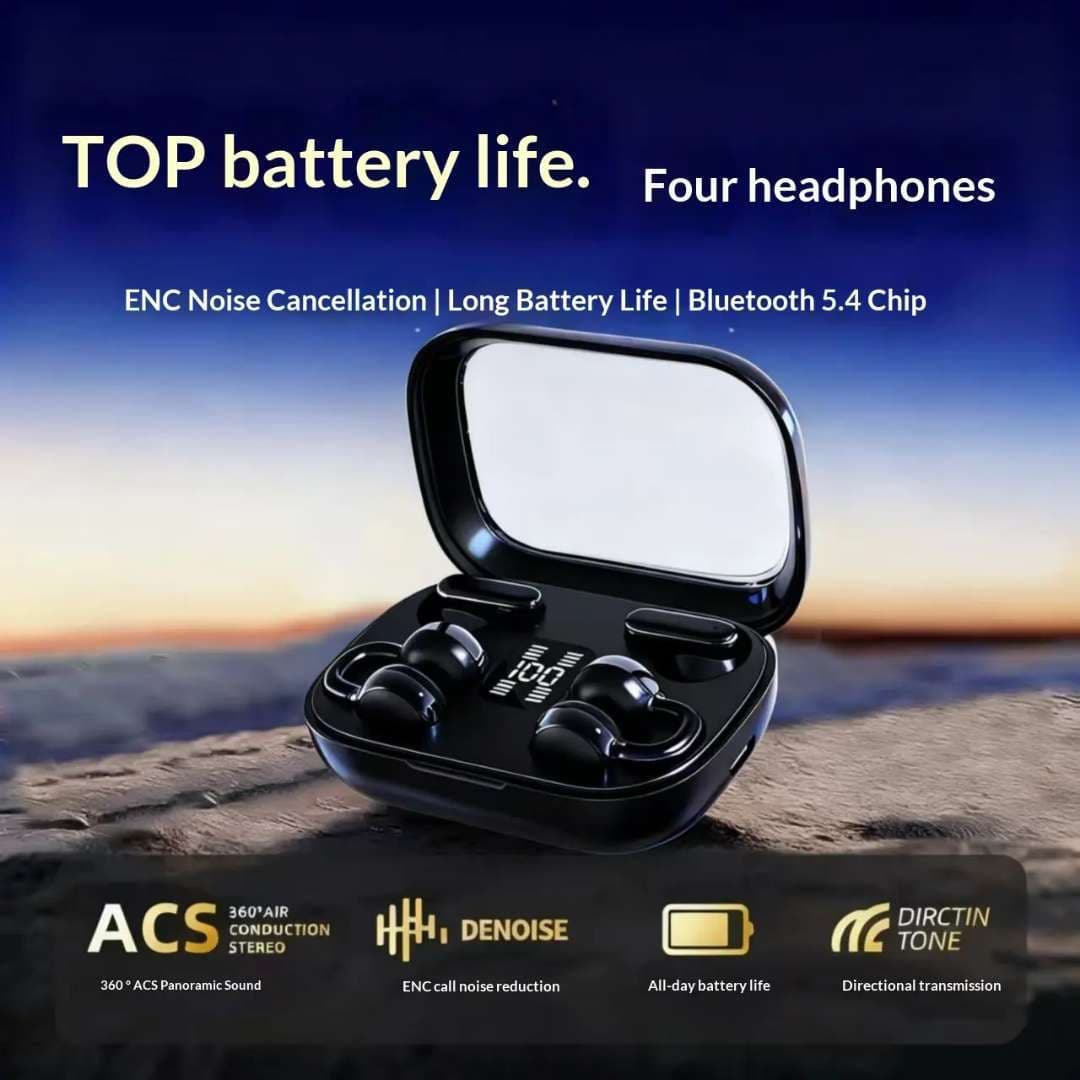 Q10 Dual-Set Wireless Earbuds – Bluetooth 5.4, ENC Noise Reduction & Digital Power Display — image 4 of 5